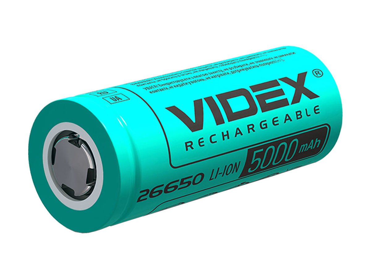 ФОТО КАРТИНКИ ЗОБРАЖЕННЯ Акумулятор 2 штуки VIDEX 26650 5000 mAh Li-Ion 3.7V 20A (30A) без захисту високострумовий Літій-Іонний ORIGINAL РОЗДРІБ ОПТ ГУРТ ГУРТОМ ОПТОМ! З ЄВРОПИ! ЯКІСТЬ! Купити Львів Характеристики Ціна Оплата Доставка "БОГОДАР" ІНТЕРНЕТ-МАГАЗИН Огляд Рейтинг Порівняння Як вибрати Якісний