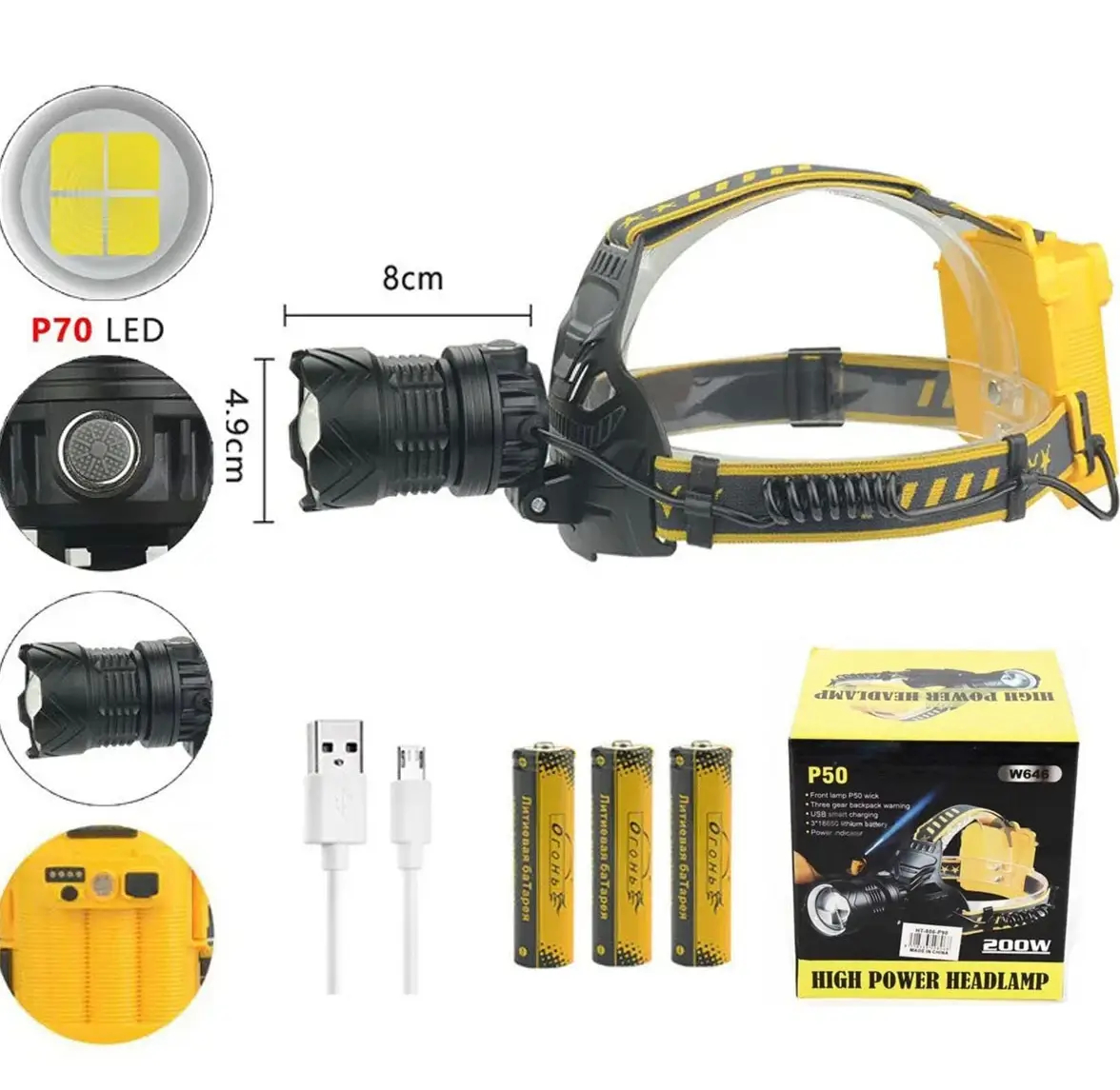 ФОТО КАРТИНКИ ЗОБРАЖЕННЯ Налобний ліхтар BAILONG PL-143, HT-804-P90, 3x18650, Type-C, Zoom РОЗДРІБ ОПТ ГУРТ ГУРТОМ ОПТОМ! З ЄВРОПИ! ЯКІСТЬ! Купити Львів Характеристики Ціна Оплата Доставка "БОГОДАР" ІНТЕРНЕТ-МАГАЗИН Огляд Рейтинг Порівняння Як вибрати Якісний