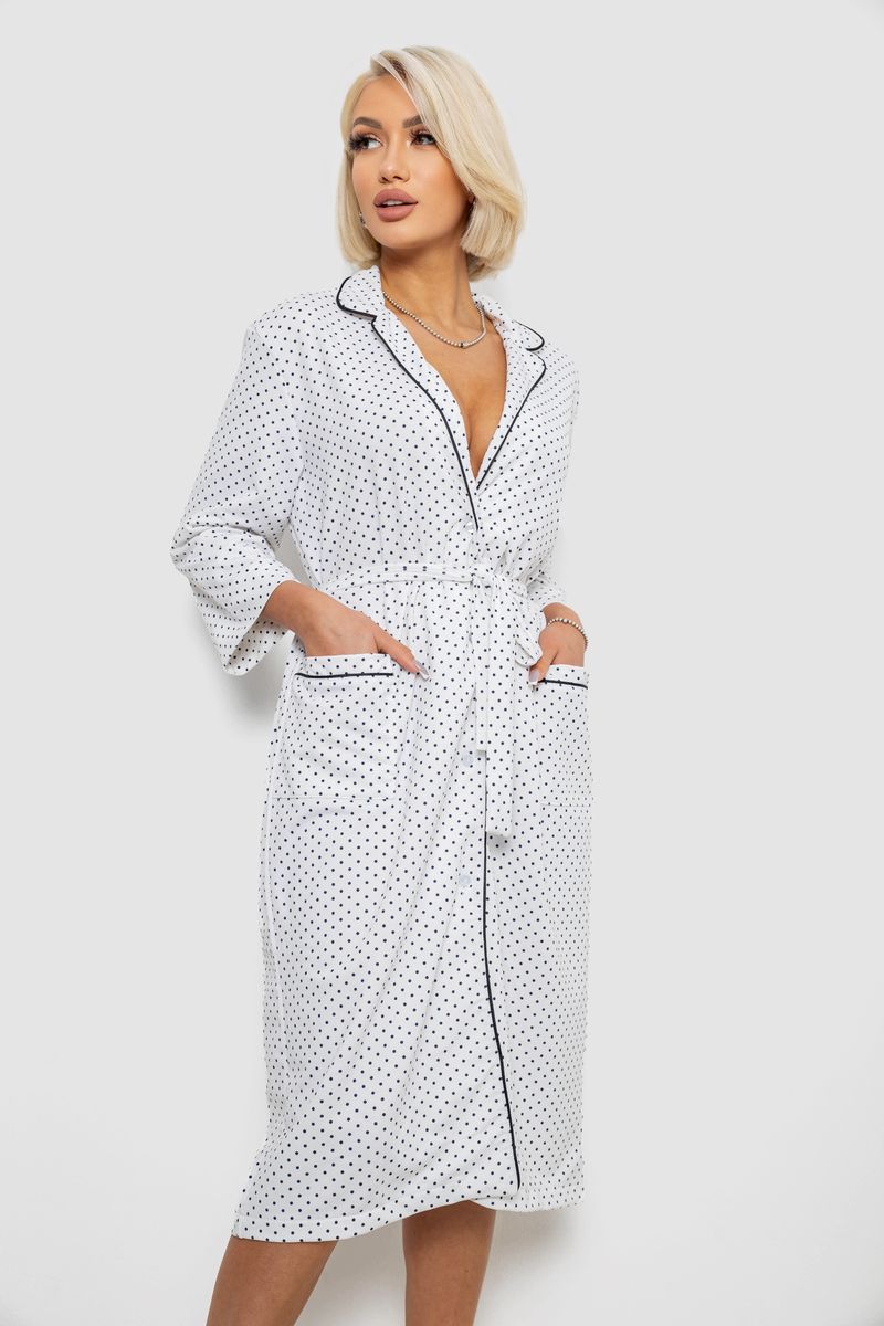 ФОТО КАРТИНКИ ЗОБРАЖЕННЯ Халат жіночий домашній в горошок AGER 257R334 4XL Білий РОЗДРІБ ОПТ ГУРТ ГУРТОМ ОПТОМ! З ЄВРОПИ! ЯКІСТЬ! Купити Львів Характеристики Ціна Оплата Доставка "БОГОДАР" ІНТЕРНЕТ-МАГАЗИН Огляд Рейтинг Порівняння Як вибрати Якісний
