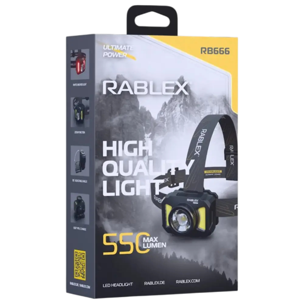 ФОТО КАРТИНКИ ЗОБРАЖЕННЯ Налобний ліхтар RABLEX RB666, білий + червоний, 550 lumen, акум, Type-C РОЗДРІБ ОПТ ГУРТ ГУРТОМ ОПТОМ! З ЄВРОПИ! ЯКІСТЬ! Купити Львів Характеристики Ціна Оплата Доставка "БОГОДАР" ІНТЕРНЕТ-МАГАЗИН Огляд Рейтинг Порівняння Як вибрати Якісний