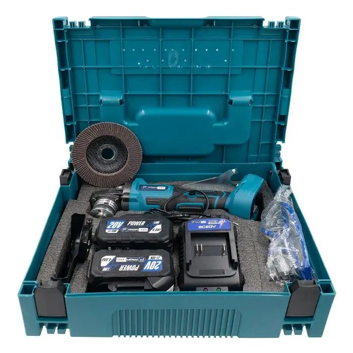 ФОТО КАРТИНКИ ЗОБРАЖЕННЯ Потужна кутова безщіткова шліфмашина PROFI-TEC PGA202BL POWERLINE : з АКБ 2шт-20V 4.0Ah, диск 125 мм, 8500 об/хв РОЗДРІБ ОПТ ГУРТ ГУРТОМ ОПТОМ! З ЄВРОПИ! ЯКІСТЬ! Купити Львів Характеристики Ціна Оплата Доставка "БОГОДАР" ІНТЕРНЕТ-МАГАЗИН Огляд Рейтинг Порівняння Як вибрати Якісний