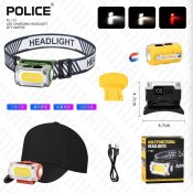 ФОТО КАРТИНКИ ЗОБРАЖЕННЯ Ліхтар налобний POLICE PL-113, білий + червоний + жовтий, магніт, акум, Type-C РОЗДРІБ ОПТ ГУРТ ГУРТОМ ОПТОМ! З ЄВРОПИ! ЯКІСТЬ! Купити Львів Характеристики Ціна Оплата Доставка "БОГОДАР" ІНТЕРНЕТ-МАГАЗИН Огляд Рейтинг Порівняння Як вибрати Якісний