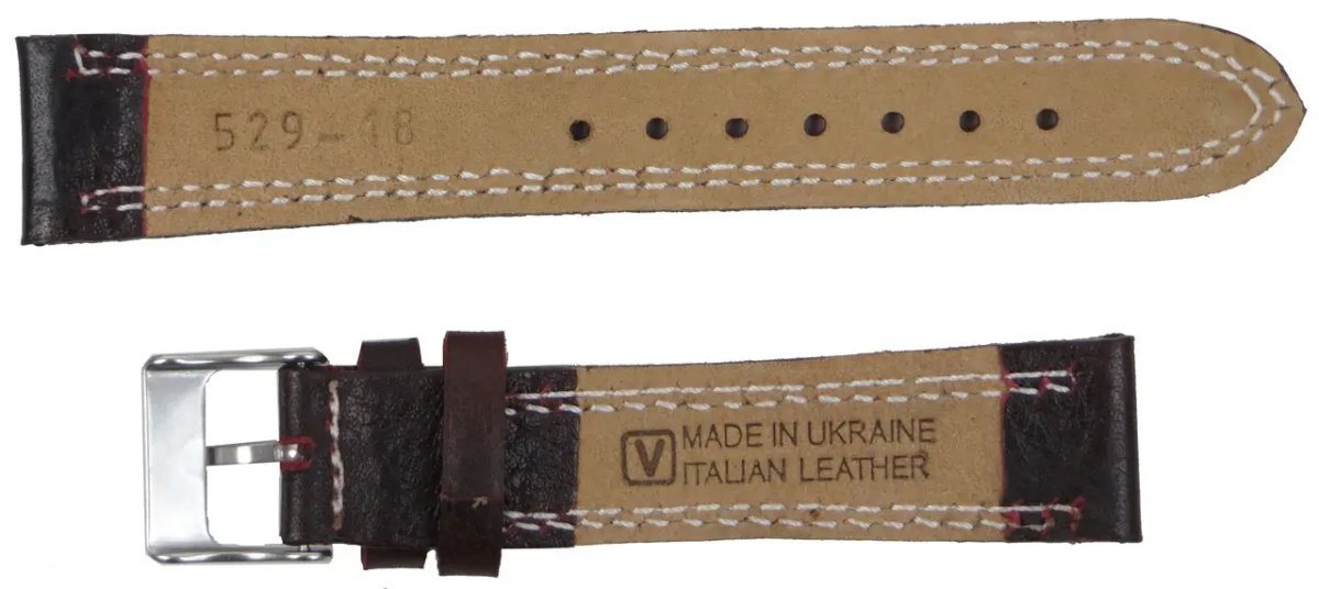 ФОТО КАРТИНКИ ЗОБРАЖЕННЯ Ремінець для годинника із шкіри MYKHAIL IKHTYAR Ш18 мм темно-коричневий S529-18S dark brown РОЗДРІБ ОПТ ГУРТ ГУРТОМ ОПТОМ! З ЄВРОПИ! ЯКІСТЬ! Купити Львів Характеристики Ціна Оплата Доставка "БОГОДАР" ІНТЕРНЕТ-МАГАЗИН Огляд Рейтинг Порівняння Як вибрати Якісний