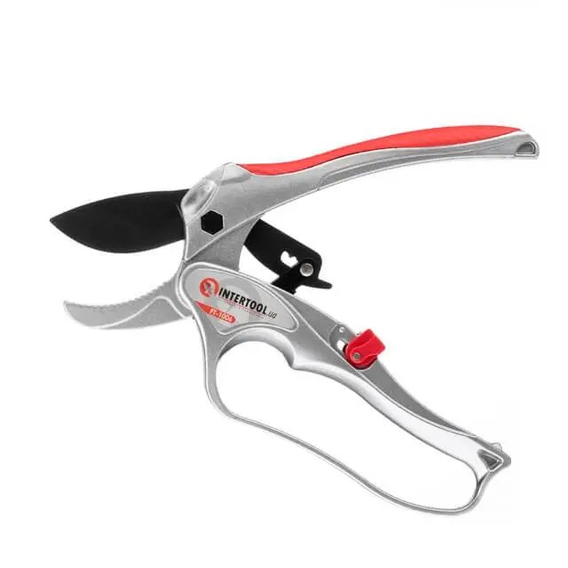 ФОТО КАРТИНКИ ЗОБРАЖЕННЯ Секатор з храповим механізмом 180 мм INTERTOOL FT-1006 : довжина 180 мм, для гілок діаметром 25 мм, вага 0.282 кг РОЗДРІБ ОПТ ГУРТ ГУРТОМ ОПТОМ! З ЄВРОПИ! ЯКІСТЬ! Купити Львів Характеристики Ціна Оплата Доставка "БОГОДАР" ІНТЕРНЕТ-МАГАЗИН Огляд Рейтинг Порівняння Як вибрати Якісний