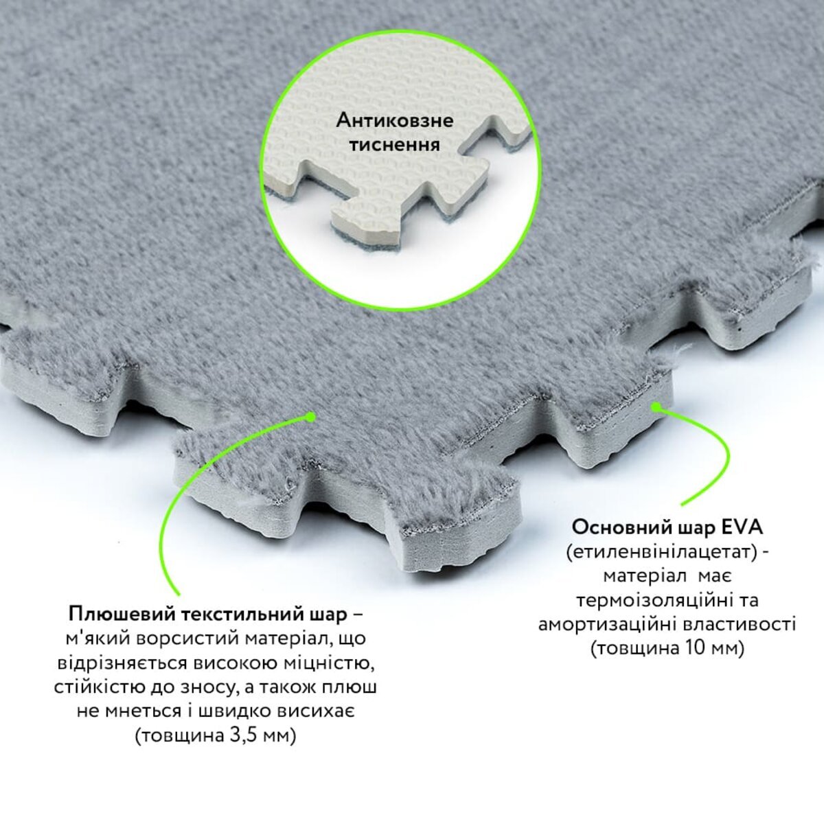 ФОТО КАРТИНКИ ЗОБРАЖЕННЯ Підлога-пазл плюшевий 30х30х1см Світло-сірий (D) SW-00002080 РОЗДРІБ ОПТ ГУРТ ГУРТОМ ОПТОМ! З ЄВРОПИ! ЯКІСТЬ! Купити Львів Характеристики Ціна Оплата Доставка "БОГОДАР" ІНТЕРНЕТ-МАГАЗИН Огляд Рейтинг Порівняння Як вибрати Якісний