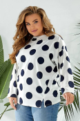 ФОТО КАРТИНКИ ЗОБРАЖЕННЯ Світшот жіночий в горох AGER 257R332 5XL-6XL Молочний РОЗДРІБ ОПТ ГУРТ ГУРТОМ ОПТОМ! З ЄВРОПИ! ЯКІСТЬ! Купити Львів Характеристики Ціна Оплата Доставка "БОГОДАР" ІНТЕРНЕТ-МАГАЗИН Огляд Рейтинг Порівняння Як вибрати Якісний