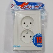 ФОТО КАРТИНКИ ЗОБРАЖЕННЯ Розетка подвійна внутрішня LXL, 16 А-220V Туреччина РОЗДРІБ ОПТ ГУРТ ГУРТОМ ОПТОМ! З ЄВРОПИ! ЯКІСТЬ! Купити Львів Характеристики Ціна Оплата Доставка "БОГОДАР" ІНТЕРНЕТ-МАГАЗИН Огляд Рейтинг Порівняння Як вибрати Якісний