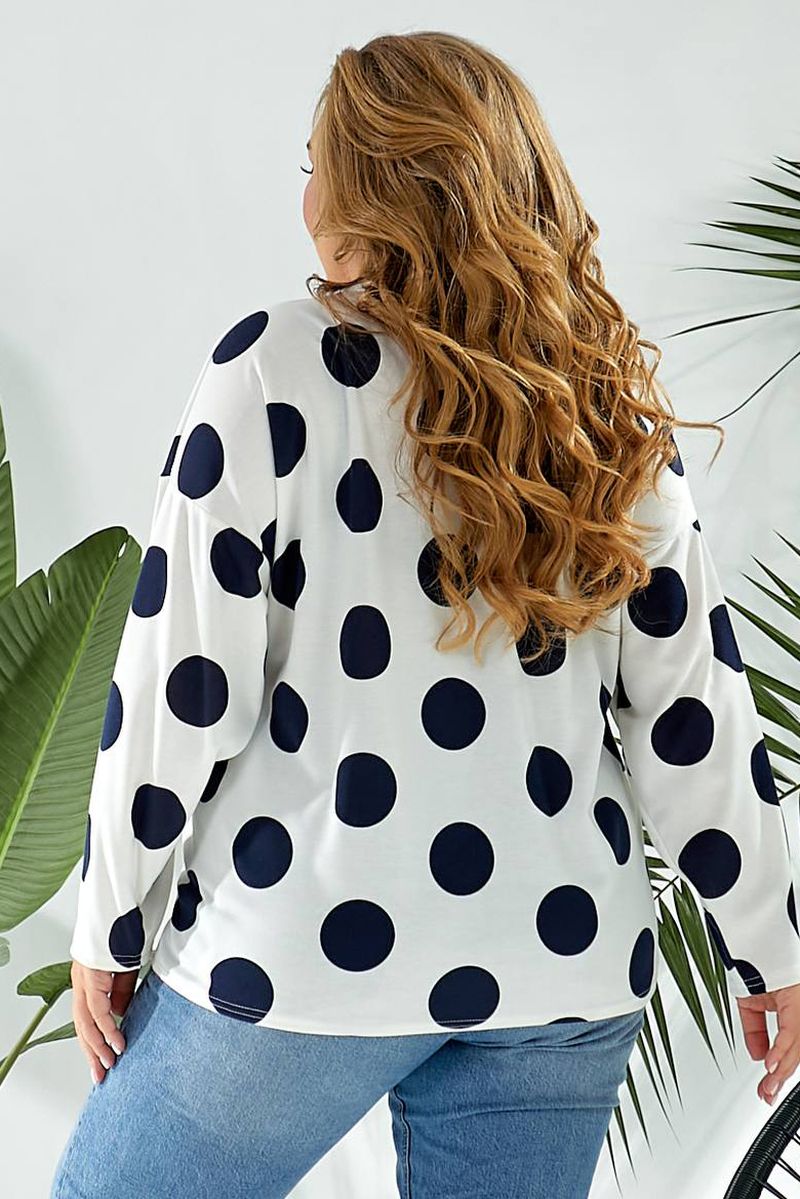 ФОТО КАРТИНКИ ЗОБРАЖЕННЯ Світшот жіночий в горох AGER 257R332 5XL-6XL Молочний РОЗДРІБ ОПТ ГУРТ ГУРТОМ ОПТОМ! З ЄВРОПИ! ЯКІСТЬ! Купити Львів Характеристики Ціна Оплата Доставка "БОГОДАР" ІНТЕРНЕТ-МАГАЗИН Огляд Рейтинг Порівняння Як вибрати Якісний