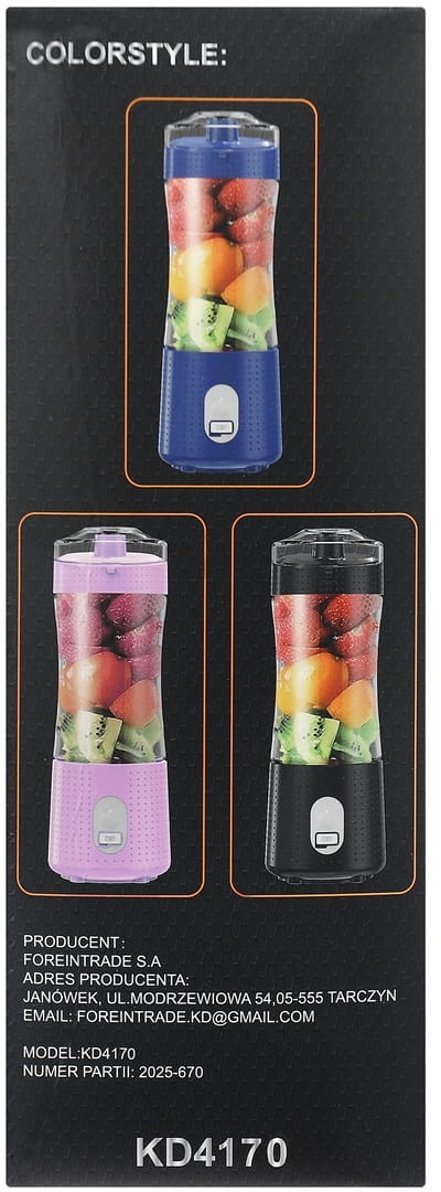 ФОТО КАРТИНКИ ЗОБРАЖЕННЯ Blender akumulatorowy USB-C 380ml / 2x3000mAh KD4170 РОЗДРІБ ОПТ ГУРТ ГУРТОМ ОПТОМ! З ЄВРОПИ! ЯКІСТЬ! Купити Львів Характеристики Ціна Оплата Доставка "БОГОДАР" ІНТЕРНЕТ-МАГАЗИН Огляд Рейтинг Порівняння Як вибрати Якісний