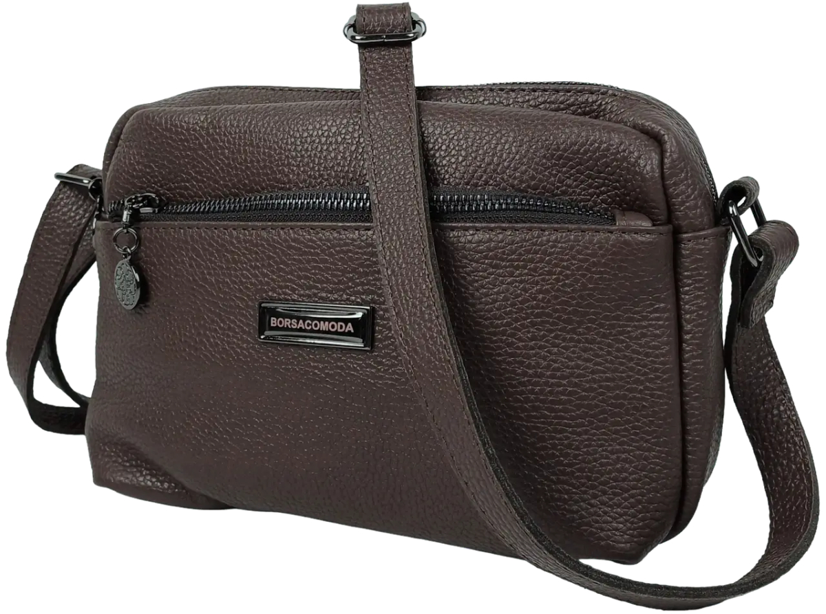 ФОТО КАРТИНКИ ЗОБРАЖЕННЯ Жіноча шкіряна сумка на плече BORSACOMODA темно-коричнева 820.037 РОЗДРІБ ОПТ ГУРТ ГУРТОМ ОПТОМ! З ЄВРОПИ! ЯКІСТЬ! Купити Львів Характеристики Ціна Оплата Доставка "БОГОДАР" ІНТЕРНЕТ-МАГАЗИН Огляд Рейтинг Порівняння Як вибрати Якісний