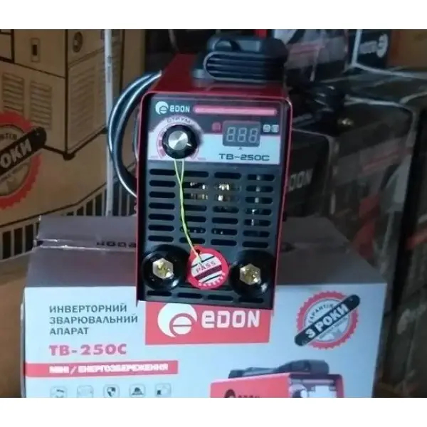 ФОТО КАРТИНКИ ЗОБРАЖЕННЯ Потужний зварювальний апарат (зварка) EDON TB-250C (3.9 кВт, 250 А, 1.6-3.2 мм електрод) для дому РОЗДРІБ ОПТ ГУРТ ГУРТОМ ОПТОМ! З ЄВРОПИ! ЯКІСТЬ! Купити Львів Характеристики Ціна Оплата Доставка "БОГОДАР" ІНТЕРНЕТ-МАГАЗИН Огляд Рейтинг Порівняння Як вибрати Якісний