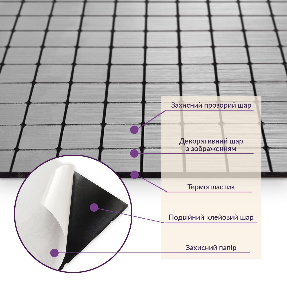 ФОТО КАРТИНКИ ЗОБРАЖЕННЯ Самоклеюча PET мозаїка 30*30CM*4MM (D) SW-00001649 РОЗДРІБ ОПТ ГУРТ ГУРТОМ ОПТОМ! З ЄВРОПИ! ЯКІСТЬ! Купити Львів Характеристики Ціна Оплата Доставка "БОГОДАР" ІНТЕРНЕТ-МАГАЗИН Огляд Рейтинг Порівняння Як вибрати Якісний