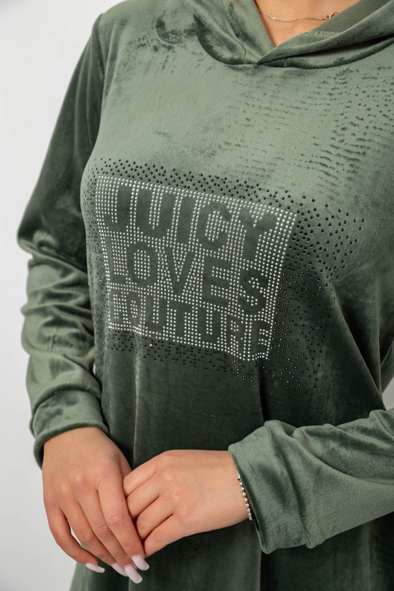 ФОТО КАРТИНКИ ЗОБРАЖЕННЯ Туніка жіноча однотонна велюрова AGER 257R338 L-XL Оливковий РОЗДРІБ ОПТ ГУРТ ГУРТОМ ОПТОМ! З ЄВРОПИ! ЯКІСТЬ! Купити Львів Характеристики Ціна Оплата Доставка "БОГОДАР" ІНТЕРНЕТ-МАГАЗИН Огляд Рейтинг Порівняння Як вибрати Якісний
