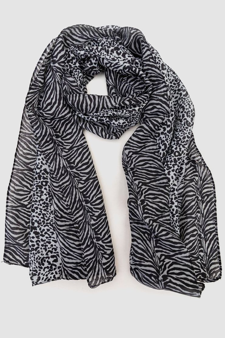 ФОТО КАРТИНКИ ЗОБРАЖЕННЯ Шарф жіночий з принтом AGER 244R011-1 one size Сіро-чорний РОЗДРІБ ОПТ ГУРТ ГУРТОМ ОПТОМ! З ЄВРОПИ! ЯКІСТЬ! Купити Львів Характеристики Ціна Оплата Доставка "БОГОДАР" ІНТЕРНЕТ-МАГАЗИН Огляд Рейтинг Порівняння Як вибрати Якісний