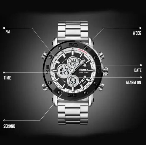 ФОТО КАРТИНКИ ЗОБРАЖЕННЯ Годинник наручний SKMEI 1636SIWT, SILVER-SILVER, 10246 РОЗДРІБ ОПТ ГУРТ ГУРТОМ ОПТОМ! З ЄВРОПИ! ЯКІСТЬ! Купити Львів Характеристики Ціна Оплата Доставка "БОГОДАР" ІНТЕРНЕТ-МАГАЗИН Огляд Рейтинг Порівняння Як вибрати Якісний