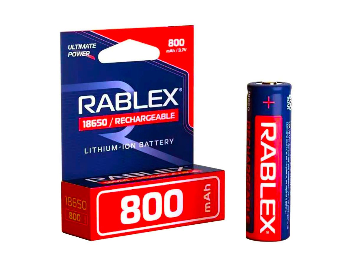 ФОТО КАРТИНКИ ЗОБРАЖЕННЯ Акумулятор 1 штука RABLEX 18650 800 mAh Li-Ion 3.7V без захисту Літій-Іонний ORIGINAL РОЗДРІБ ОПТ ГУРТ ГУРТОМ ОПТОМ! З ЄВРОПИ! ЯКІСТЬ! Купити Львів Характеристики Ціна Оплата Доставка "БОГОДАР" ІНТЕРНЕТ-МАГАЗИН Огляд Рейтинг Порівняння Як вибрати Якісний
