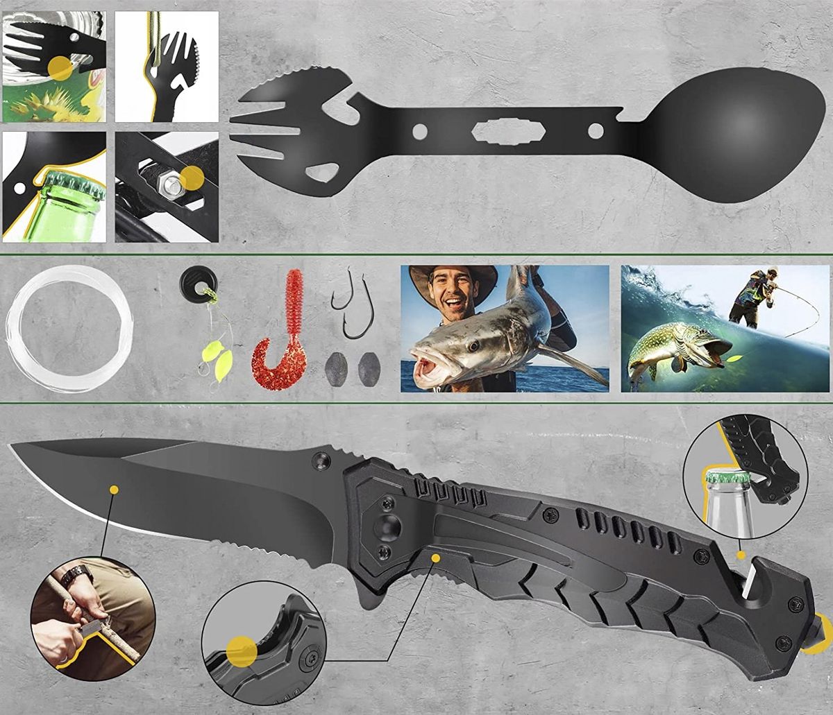 ФОТО КАРТИНКИ ЗОБРАЖЕННЯ TRAVELER AX173 Мультитул набір для виживання 13/1 чорний колір захисне чорне покриття РОЗДРІБ ОПТ ГУРТ ГУРТОМ ОПТОМ! З ЄВРОПИ! ЯКІСТЬ! Купити Львів Характеристики Ціна Оплата Доставка "БОГОДАР" ІНТЕРНЕТ-МАГАЗИН Огляд Рейтинг Порівняння Як вибрати Якісний