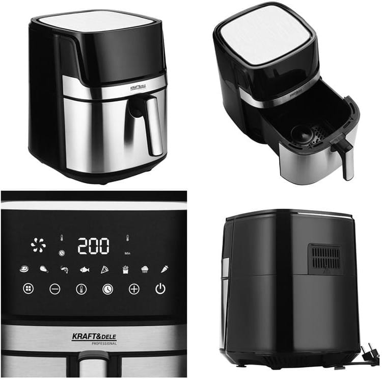 ФОТО КАРТИНКИ ЗОБРАЖЕННЯ AIRFRYER FRYTKOWNICA BEZTŁUSZCZOWA 8L KRAFT&DELE KD4101 1850W РОЗДРІБ ОПТ ГУРТ ГУРТОМ ОПТОМ! З ЄВРОПИ! ЯКІСТЬ! Купити Львів Характеристики Ціна Оплата Доставка "БОГОДАР" ІНТЕРНЕТ-МАГАЗИН Огляд Рейтинг Порівняння Як вибрати Якісний