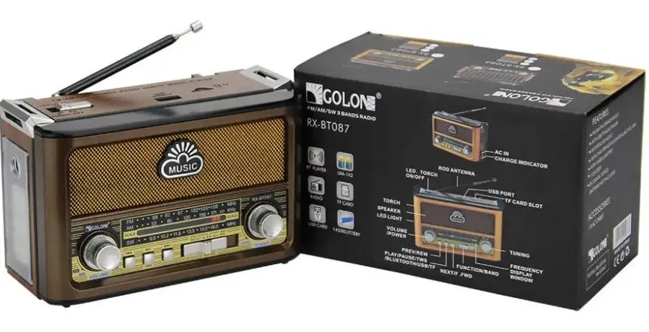 ФОТО КАРТИНКИ ЗОБРАЖЕННЯ Радіоприймач GOLON RX-BT087, з двома ліхтариками РОЗДРІБ ОПТ ГУРТ ГУРТОМ ОПТОМ! З ЄВРОПИ! ЯКІСТЬ! Купити Львів Характеристики Ціна Оплата Доставка "БОГОДАР" ІНТЕРНЕТ-МАГАЗИН Огляд Рейтинг Порівняння Як вибрати Якісний