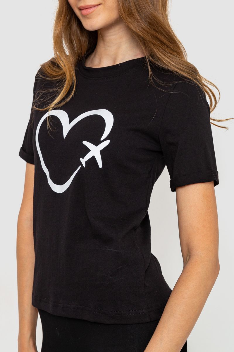 ФОТО КАРТИНКИ ЗОБРАЖЕННЯ Жіноча футболка з принтом AGER 241R121 M Чорний РОЗДРІБ ОПТ ГУРТ ГУРТОМ ОПТОМ! З ЄВРОПИ! ЯКІСТЬ! Купити Львів Характеристики Ціна Оплата Доставка "БОГОДАР" ІНТЕРНЕТ-МАГАЗИН Огляд Рейтинг Порівняння Як вибрати Якісний