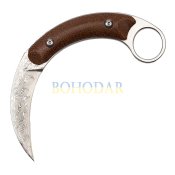 ФОТО КАРТИНКИ ЗОБРАЖЕННЯ Ніж дамаський BSH N-955 нескладний 14 см  KARAMBIT (КЕРАМБІТ) FULL TANG з Дамаської сталі Дамаск РОЗДРІБ ОПТ ГУРТ ГУРТОМ ОПТОМ! З ЄВРОПИ! ЯКІСТЬ! Купити Львів Характеристики Ціна Оплата Доставка "БОГОДАР" ІНТЕРНЕТ-МАГАЗИН Огляд Рейтинг Порівняння Як вибрати Якісний