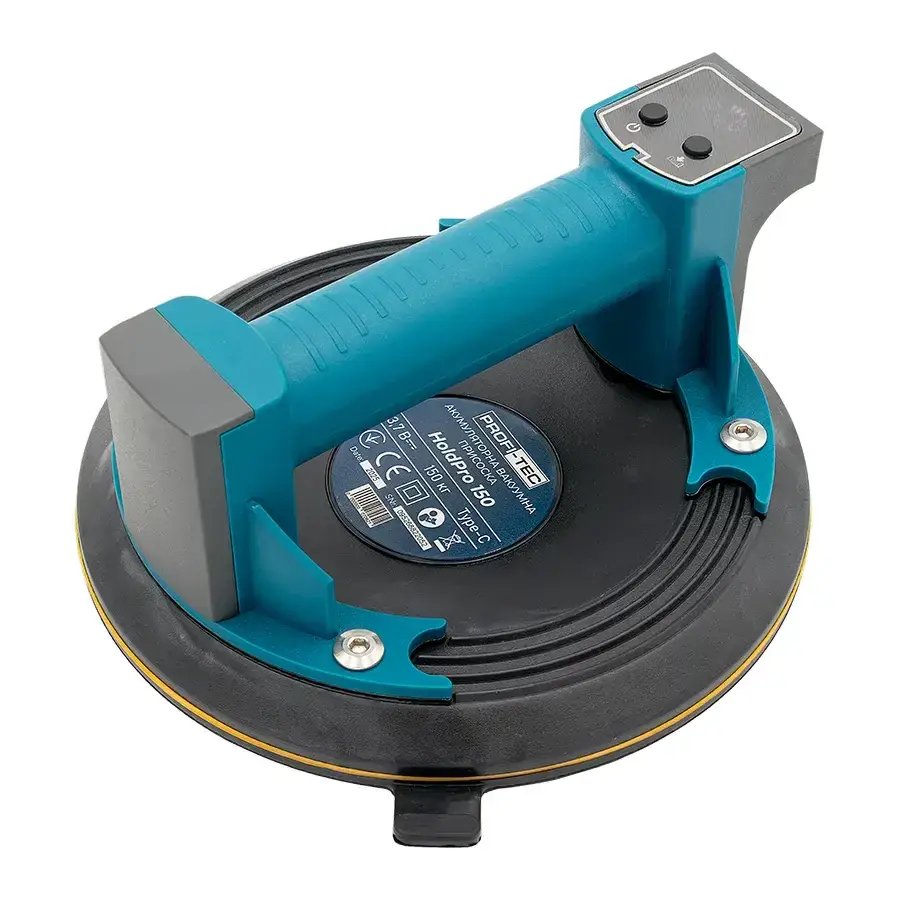 ФОТО КАРТИНКИ ЗОБРАЖЕННЯ Потужна акумуляторна вакуумна присоска PROFI-TEC HoldPro 150 : з АКБ 3.7V 1.5 Ah + ЗП (007062) РОЗДРІБ ОПТ ГУРТ ГУРТОМ ОПТОМ! З ЄВРОПИ! ЯКІСТЬ! Купити Львів Характеристики Ціна Оплата Доставка "БОГОДАР" ІНТЕРНЕТ-МАГАЗИН Огляд Рейтинг Порівняння Як вибрати Якісний