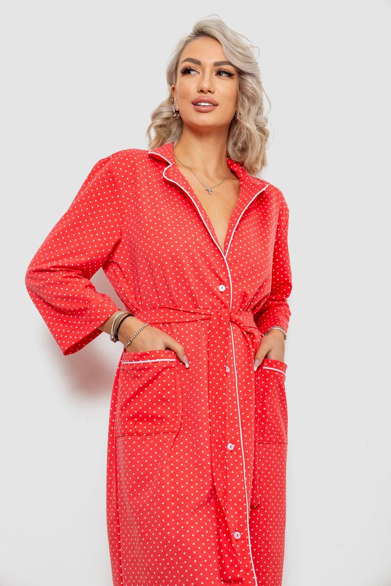 ФОТО КАРТИНКИ ЗОБРАЖЕННЯ Халат жіночий домашній в горошок AGER 257R334 XXXL Кораловий РОЗДРІБ ОПТ ГУРТ ГУРТОМ ОПТОМ! З ЄВРОПИ! ЯКІСТЬ! Купити Львів Характеристики Ціна Оплата Доставка "БОГОДАР" ІНТЕРНЕТ-МАГАЗИН Огляд Рейтинг Порівняння Як вибрати Якісний