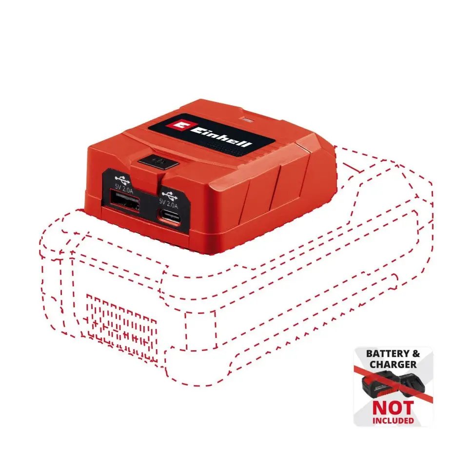 ФОТО КАРТИНКИ ЗОБРАЖЕННЯ Акумуляторний адаптер для зарядки USB-пристроїв EINHELL TC-CP 18 Li USB A/C-SOLO (4514148) РОЗДРІБ ОПТ ГУРТ ГУРТОМ ОПТОМ! З ЄВРОПИ! ЯКІСТЬ! Купити Львів Характеристики Ціна Оплата Доставка "БОГОДАР" ІНТЕРНЕТ-МАГАЗИН Огляд Рейтинг Порівняння Як вибрати Якісний