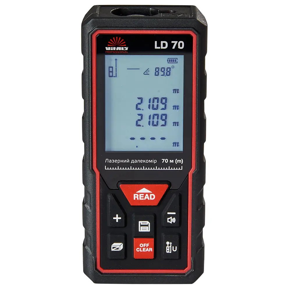ФОТО КАРТИНКИ ЗОБРАЖЕННЯ Професійний лазерний далекомір VITALS PROFESSIONAL LD 70: 70м електронна лазерна рулетка (162518) РОЗДРІБ ОПТ ГУРТ ГУРТОМ ОПТОМ! З ЄВРОПИ! ЯКІСТЬ! Купити Львів Характеристики Ціна Оплата Доставка "БОГОДАР" ІНТЕРНЕТ-МАГАЗИН Огляд Рейтинг Порівняння Як вибрати Якісний