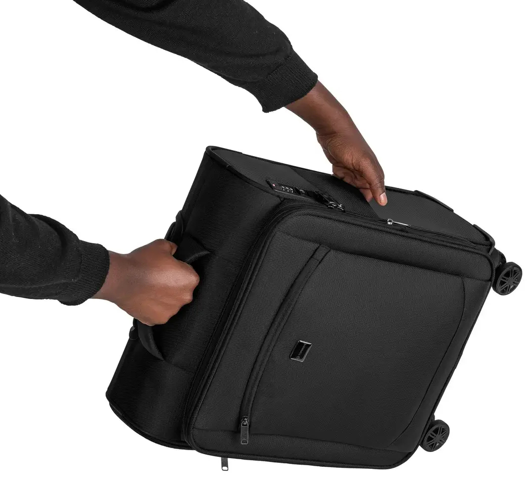 ФОТО КАРТИНКИ ЗОБРАЖЕННЯ Маленька валіза з тканини із збільшенням об'єму 35/40L Topmove чорний IAN445590 black РОЗДРІБ ОПТ ГУРТ ГУРТОМ ОПТОМ! З ЄВРОПИ! ЯКІСТЬ! Купити Львів Характеристики Ціна Оплата Доставка "БОГОДАР" ІНТЕРНЕТ-МАГАЗИН Огляд Рейтинг Порівняння Як вибрати Якісний