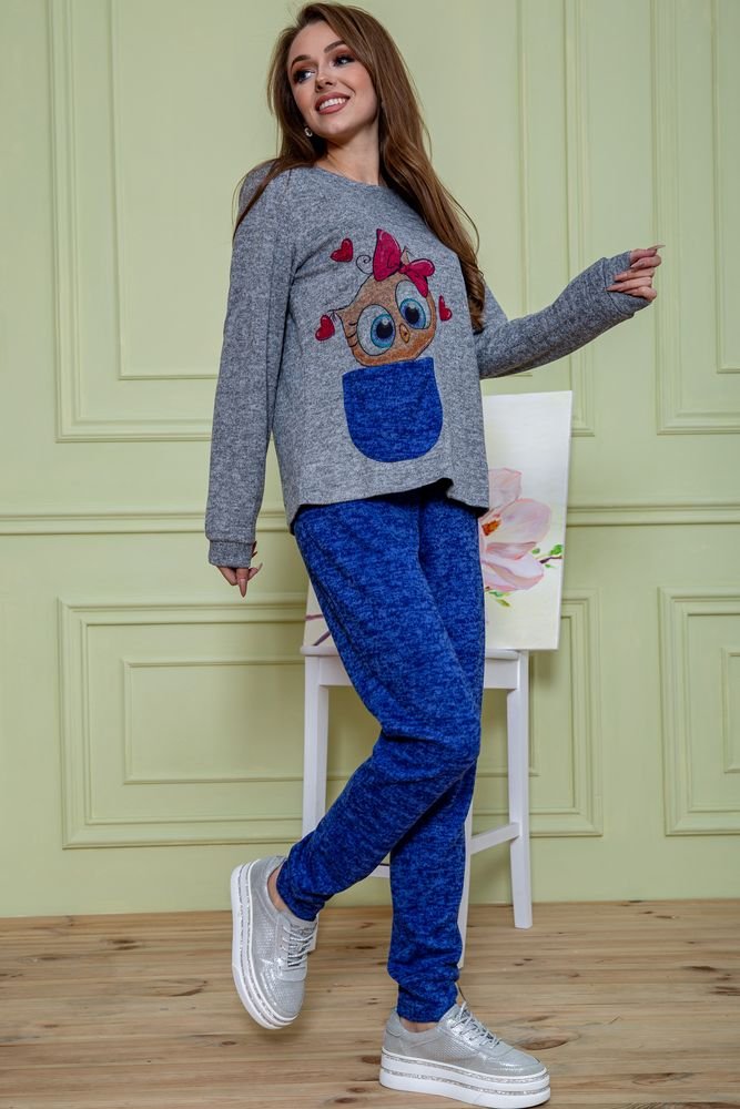 ФОТО КАРТИНКИ ЗОБРАЖЕННЯ Жіночий костюм штани + кофта AGER 172R1211 48 Сіро-синій РОЗДРІБ ОПТ ГУРТ ГУРТОМ ОПТОМ! З ЄВРОПИ! ЯКІСТЬ! Купити Львів Характеристики Ціна Оплата Доставка "БОГОДАР" ІНТЕРНЕТ-МАГАЗИН Огляд Рейтинг Порівняння Як вибрати Якісний