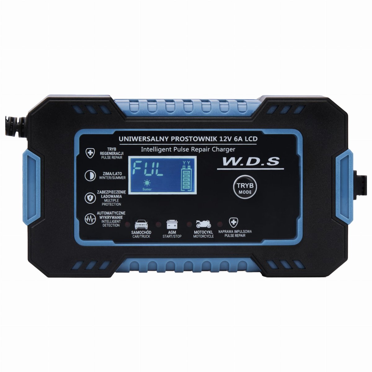 ФОТО КАРТИНКИ ЗОБРАЖЕННЯ Prostownik uniwersalny 12V / 6A WDS2230 РОЗДРІБ ОПТ ГУРТ ГУРТОМ ОПТОМ! З ЄВРОПИ! ЯКІСТЬ! Купити Львів Характеристики Ціна Оплата Доставка "БОГОДАР" ІНТЕРНЕТ-МАГАЗИН Огляд Рейтинг Порівняння Як вибрати Якісний