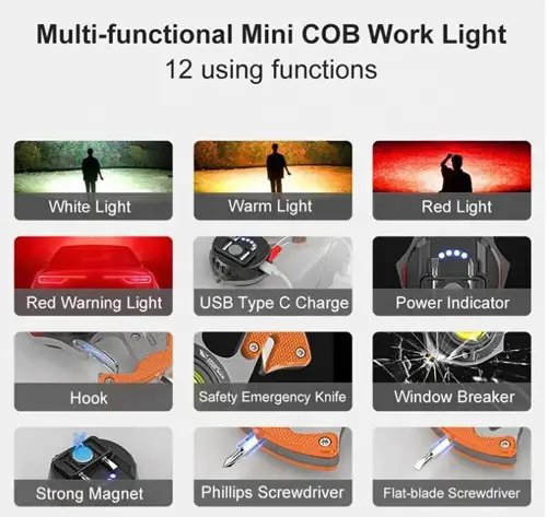 ФОТО КАРТИНКИ ЗОБРАЖЕННЯ Ліхтар MULTIFUNCTIONAL W5143-COB (white+yellow+red), multitool, Li-Ion акум., магніт, карабін, РОЗДРІБ ОПТ ГУРТ ГУРТОМ ОПТОМ! З ЄВРОПИ! ЯКІСТЬ! Купити Львів Характеристики Ціна Оплата Доставка "БОГОДАР" ІНТЕРНЕТ-МАГАЗИН Огляд Рейтинг Порівняння Як вибрати Якісний