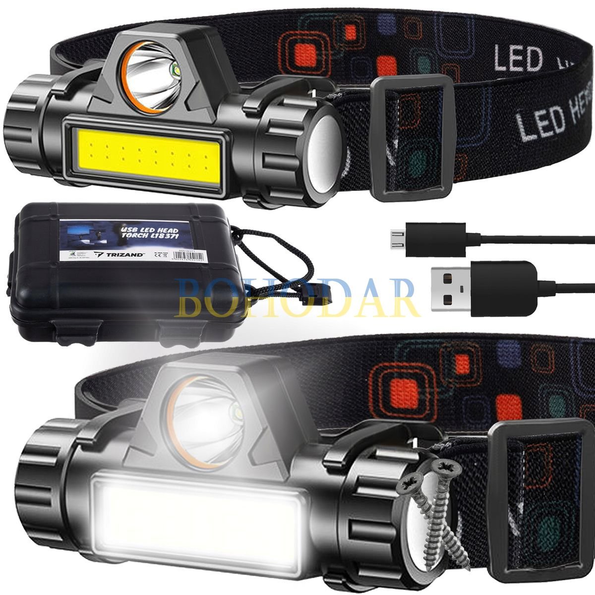 ФОТО КАРТИНКИ ЗОБРАЖЕННЯ Ліхтарик фонарик TRIZAND L18371 налобний 5/1 +МАГНІТ CREE USB + Кейс Польща! РОЗДРІБ ОПТ ГУРТ ГУРТОМ ОПТОМ! З ЄВРОПИ! ЯКІСТЬ! Купити Львів Характеристики Ціна Оплата Доставка "БОГОДАР" ІНТЕРНЕТ-МАГАЗИН Огляд Рейтинг Порівняння Як вибрати Якісний