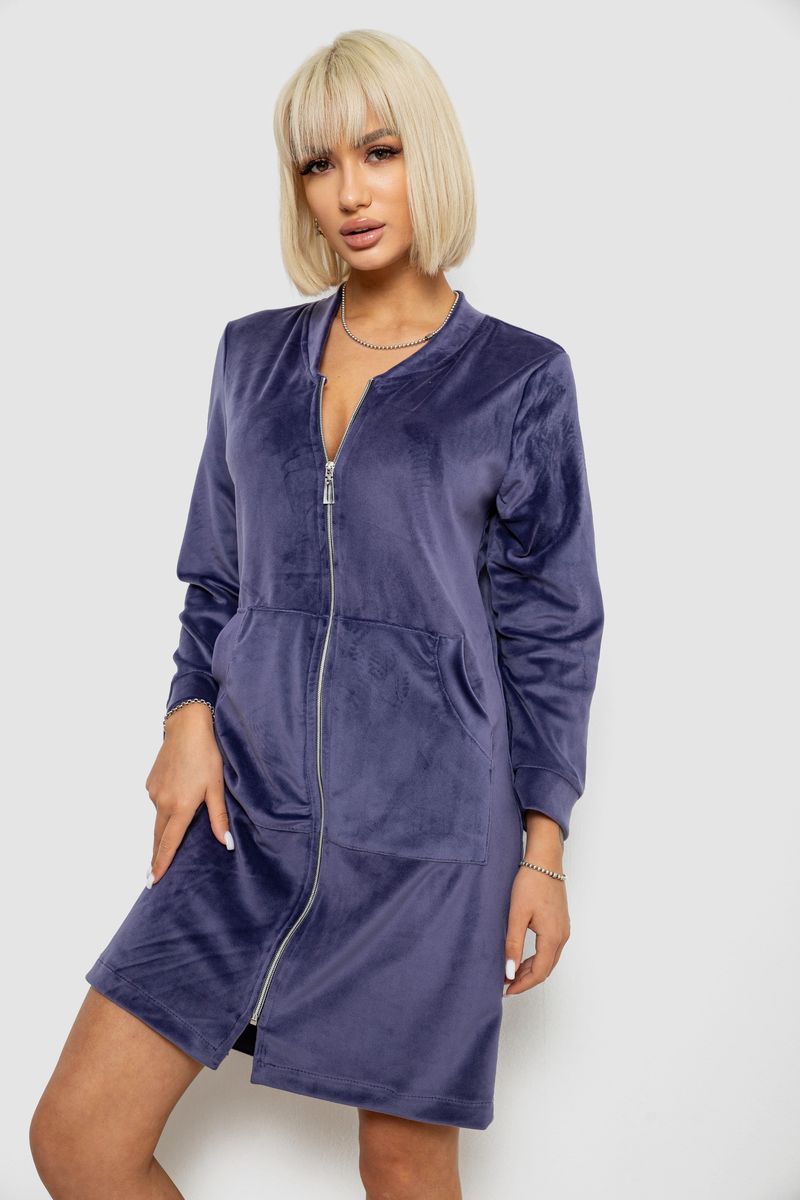 ФОТО КАРТИНКИ ЗОБРАЖЕННЯ Халат жіночий велюровий на блискавці AGER 257R1023 S-M Чорнильний РОЗДРІБ ОПТ ГУРТ ГУРТОМ ОПТОМ! З ЄВРОПИ! ЯКІСТЬ! Купити Львів Характеристики Ціна Оплата Доставка "БОГОДАР" ІНТЕРНЕТ-МАГАЗИН Огляд Рейтинг Порівняння Як вибрати Якісний