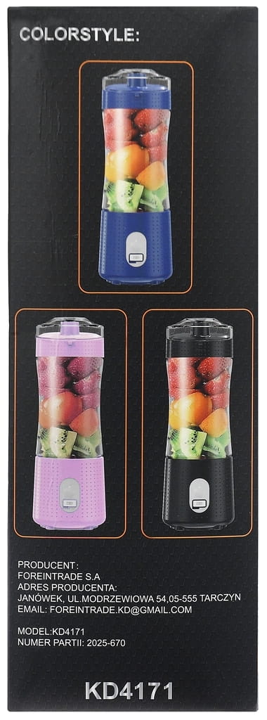 ФОТО КАРТИНКИ ЗОБРАЖЕННЯ Blender akumulatorowy USB-C 380ml / 2x3000mAh KD4171 РОЗДРІБ ОПТ ГУРТ ГУРТОМ ОПТОМ! З ЄВРОПИ! ЯКІСТЬ! Купити Львів Характеристики Ціна Оплата Доставка "БОГОДАР" ІНТЕРНЕТ-МАГАЗИН Огляд Рейтинг Порівняння Як вибрати Якісний
