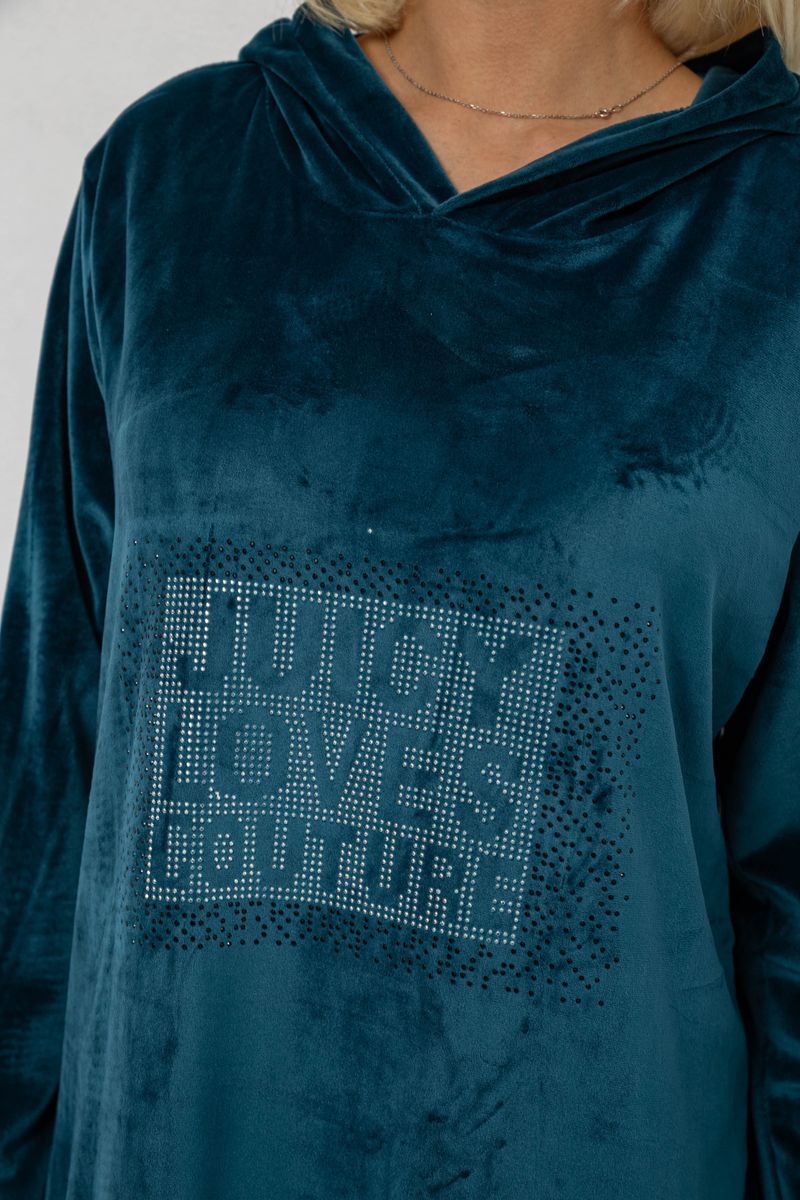 ФОТО КАРТИНКИ ЗОБРАЖЕННЯ Туніка жіноча однотонна велюрова AGER 257R338 L-XL Смарагдовий РОЗДРІБ ОПТ ГУРТ ГУРТОМ ОПТОМ! З ЄВРОПИ! ЯКІСТЬ! Купити Львів Характеристики Ціна Оплата Доставка "БОГОДАР" ІНТЕРНЕТ-МАГАЗИН Огляд Рейтинг Порівняння Як вибрати Якісний