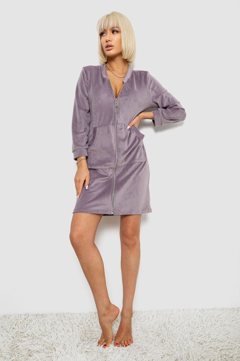 ФОТО КАРТИНКИ ЗОБРАЖЕННЯ Халат жіночий велюровий на блискавці AGER 257R1023 L-XL Темно-бузковий РОЗДРІБ ОПТ ГУРТ ГУРТОМ ОПТОМ! З ЄВРОПИ! ЯКІСТЬ! Купити Львів Характеристики Ціна Оплата Доставка "БОГОДАР" ІНТЕРНЕТ-МАГАЗИН Огляд Рейтинг Порівняння Як вибрати Якісний