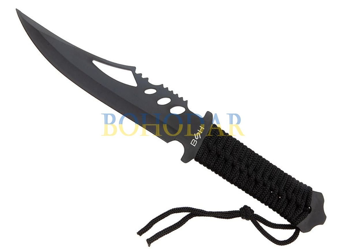 ФОТО КАРТИНКИ ЗОБРАЖЕННЯ Ніж військовий BSH N-268 28.5 см нескладний BOWIE (БОУІ) FULL TANG Зубці (зазубрини) Чорне захисне покриття Тактичний Стилет Дротик Кинджал Польща! РОЗДРІБ ОПТ ГУРТ ГУРТОМ ОПТОМ! З ЄВРОПИ! ЯКІСТЬ! Купити Львів Характеристики Ціна Оплата Доставка "БОГОДАР" ІНТЕРНЕТ-МАГАЗИН Огляд Рейтинг Порівняння Як вибрати Якісний