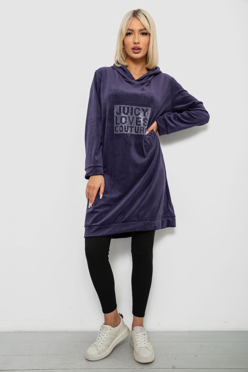 ФОТО КАРТИНКИ ЗОБРАЖЕННЯ Туніка жіноча однотонна велюрова AGER 257R338 L-XL Синій РОЗДРІБ ОПТ ГУРТ ГУРТОМ ОПТОМ! З ЄВРОПИ! ЯКІСТЬ! Купити Львів Характеристики Ціна Оплата Доставка "БОГОДАР" ІНТЕРНЕТ-МАГАЗИН Огляд Рейтинг Порівняння Як вибрати Якісний
