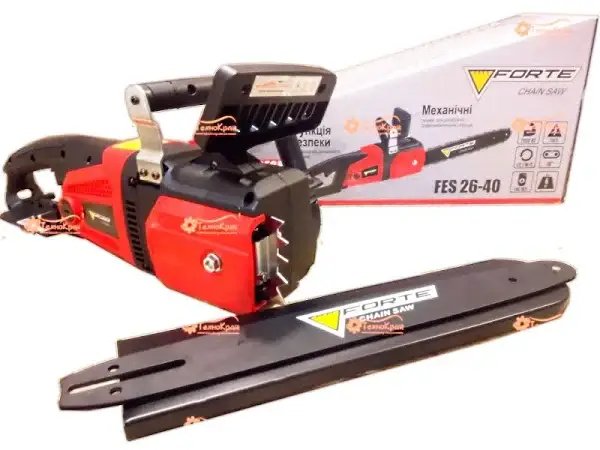 ФОТО КАРТИНКИ ЗОБРАЖЕННЯ Пила ланцюгова електрична (електропила) FORTE FES26-40 : 2.6 кВт, шина 40см РОЗДРІБ ОПТ ГУРТ ГУРТОМ ОПТОМ! З ЄВРОПИ! ЯКІСТЬ! Купити Львів Характеристики Ціна Оплата Доставка "БОГОДАР" ІНТЕРНЕТ-МАГАЗИН Огляд Рейтинг Порівняння Як вибрати Якісний
