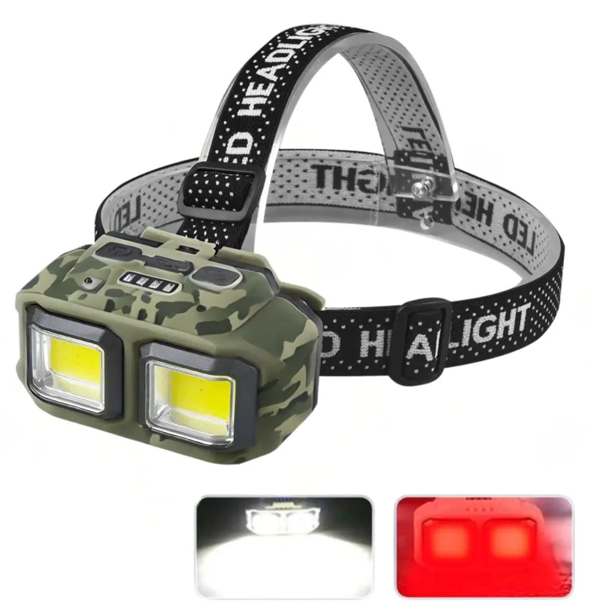 ФОТО КАРТИНКИ ЗОБРАЖЕННЯ Налобний ліхтар HX-M816-2COB(White+Red) CAMOUFLAGE, Waterproof, 1x18650, ЗП Type-C РОЗДРІБ ОПТ ГУРТ ГУРТОМ ОПТОМ! З ЄВРОПИ! ЯКІСТЬ! Купити Львів Характеристики Ціна Оплата Доставка "БОГОДАР" ІНТЕРНЕТ-МАГАЗИН Огляд Рейтинг Порівняння Як вибрати Якісний