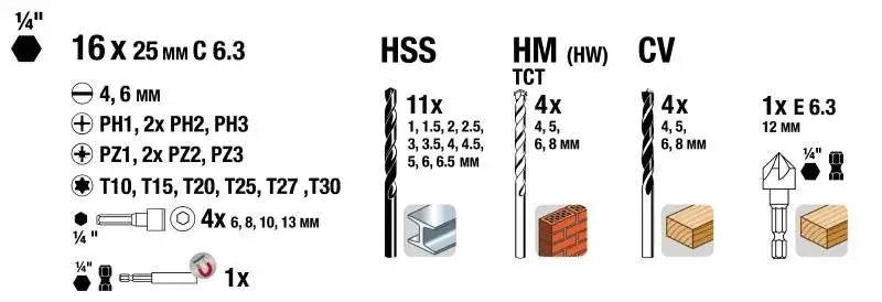 ФОТО КАРТИНКИ ЗОБРАЖЕННЯ Професійний набір біт і свердел PROMOBOX Standart kwb 41 предмета (109104) РОЗДРІБ ОПТ ГУРТ ГУРТОМ ОПТОМ! З ЄВРОПИ! ЯКІСТЬ! Купити Львів Характеристики Ціна Оплата Доставка "БОГОДАР" ІНТЕРНЕТ-МАГАЗИН Огляд Рейтинг Порівняння Як вибрати Якісний