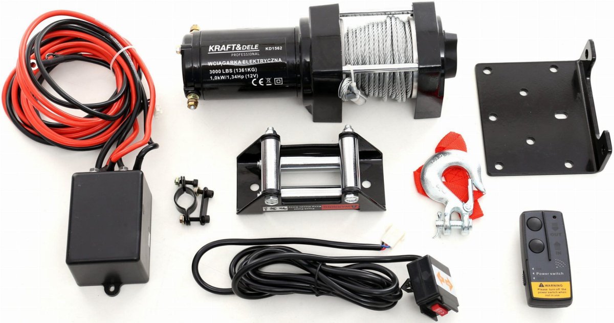 ФОТО КАРТИНКИ ЗОБРАЖЕННЯ Wyciągarka - Wciągarka elektryczna KD1562 3000LBS 12V РОЗДРІБ ОПТ ГУРТ ГУРТОМ ОПТОМ! З ЄВРОПИ! ЯКІСТЬ! Купити Львів Характеристики Ціна Оплата Доставка "БОГОДАР" ІНТЕРНЕТ-МАГАЗИН Огляд Рейтинг Порівняння Як вибрати Якісний