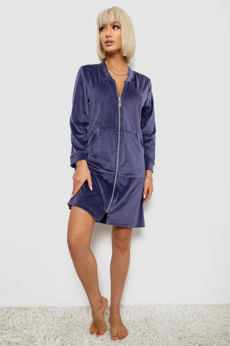 ФОТО КАРТИНКИ ЗОБРАЖЕННЯ Халат жіночий велюровий на блискавці AGER 257R1023 S-M Чорнильний РОЗДРІБ ОПТ ГУРТ ГУРТОМ ОПТОМ! З ЄВРОПИ! ЯКІСТЬ! Купити Львів Характеристики Ціна Оплата Доставка "БОГОДАР" ІНТЕРНЕТ-МАГАЗИН Огляд Рейтинг Порівняння Як вибрати Якісний