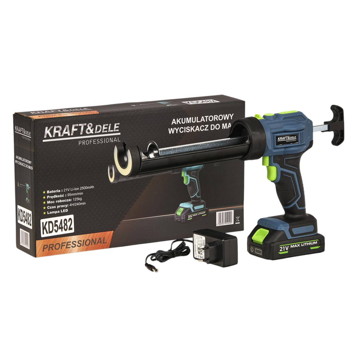 ФОТО КАРТИНКИ ЗОБРАЖЕННЯ Akumulatorowy wyciskacz do masy 21V 2500mAh KD5482 РОЗДРІБ ОПТ ГУРТ ГУРТОМ ОПТОМ! З ЄВРОПИ! ЯКІСТЬ! Купити Львів Характеристики Ціна Оплата Доставка "БОГОДАР" ІНТЕРНЕТ-МАГАЗИН Огляд Рейтинг Порівняння Як вибрати Якісний