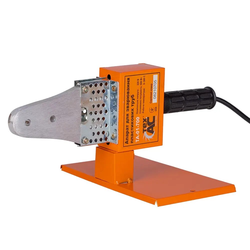 ФОТО КАРТИНКИ ЗОБРАЖЕННЯ Паяльник для пластикових труб (поліпропіленових труб) TEX.AC ТА-01-700 : 600 Вт, 20-32мм насадки, зварювання полімерних труб РОЗДРІБ ОПТ ГУРТ ГУРТОМ ОПТОМ! З ЄВРОПИ! ЯКІСТЬ! Купити Львів Характеристики Ціна Оплата Доставка "БОГОДАР" ІНТЕРНЕТ-МАГАЗИН Огляд Рейтинг Порівняння Як вибрати Якісний