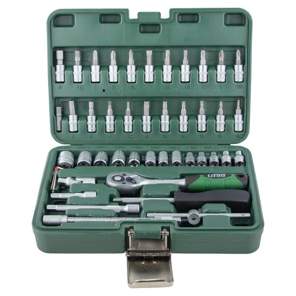 ФОТО КАРТИНКИ ЗОБРАЖЕННЯ Професійний універсальний набір ручного інструменту GRAD 46шт. посилений кейс, набір ключів для авто і дому 6004015 РОЗДРІБ ОПТ ГУРТ ГУРТОМ ОПТОМ! З ЄВРОПИ! ЯКІСТЬ! Купити Львів Характеристики Ціна Оплата Доставка "БОГОДАР" ІНТЕРНЕТ-МАГАЗИН Огляд Рейтинг Порівняння Як вибрати Якісний