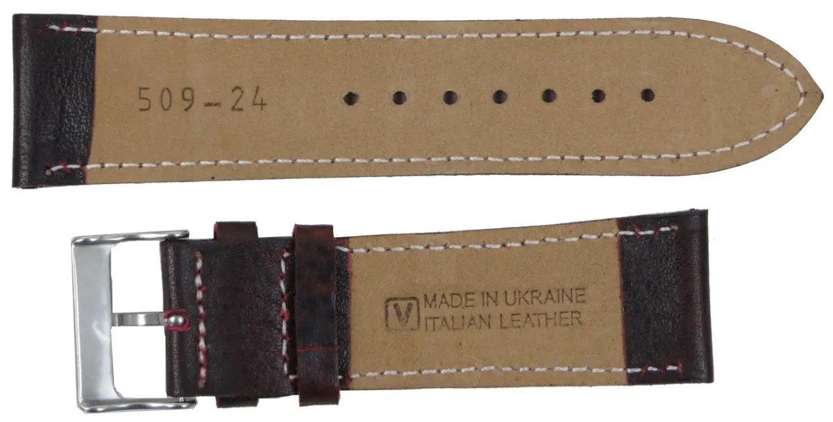 ФОТО КАРТИНКИ ЗОБРАЖЕННЯ Ремінець для годинника із шкіри MYKHAIL IKHTYAR Ш24 мм темно-коричневий S509-24S dark brown РОЗДРІБ ОПТ ГУРТ ГУРТОМ ОПТОМ! З ЄВРОПИ! ЯКІСТЬ! Купити Львів Характеристики Ціна Оплата Доставка "БОГОДАР" ІНТЕРНЕТ-МАГАЗИН Огляд Рейтинг Порівняння Як вибрати Якісний
