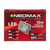ФОТО КАРТИНКИ ЗОБРАЖЕННЯ Прожектор світлодіодний NEOMAX 10 W LED IP65 6000 K (9 см*6 см) РОЗДРІБ ОПТ ГУРТ ГУРТОМ ОПТОМ! З ЄВРОПИ! ЯКІСТЬ! Купити Львів Характеристики Ціна Оплата Доставка "БОГОДАР" ІНТЕРНЕТ-МАГАЗИН Огляд Рейтинг Порівняння Як вибрати Якісний